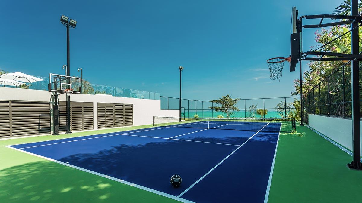 Basketball And Vollyball Courts